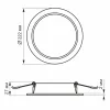 VIDEX 20W 5000K 220V LED светильник Back круглый