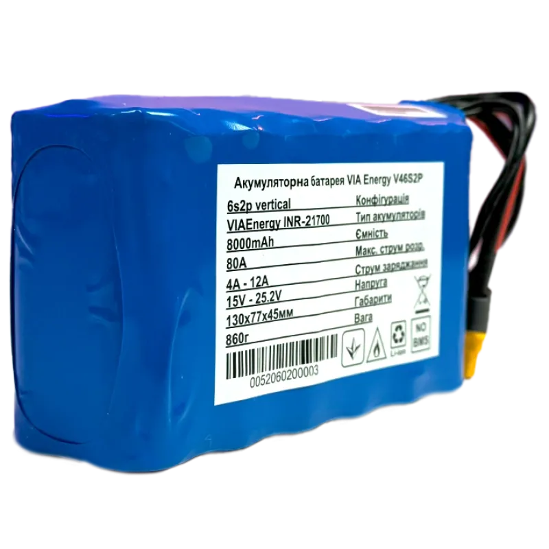 VIA Energy V46S2P Аккумуляторная литиевая батарея