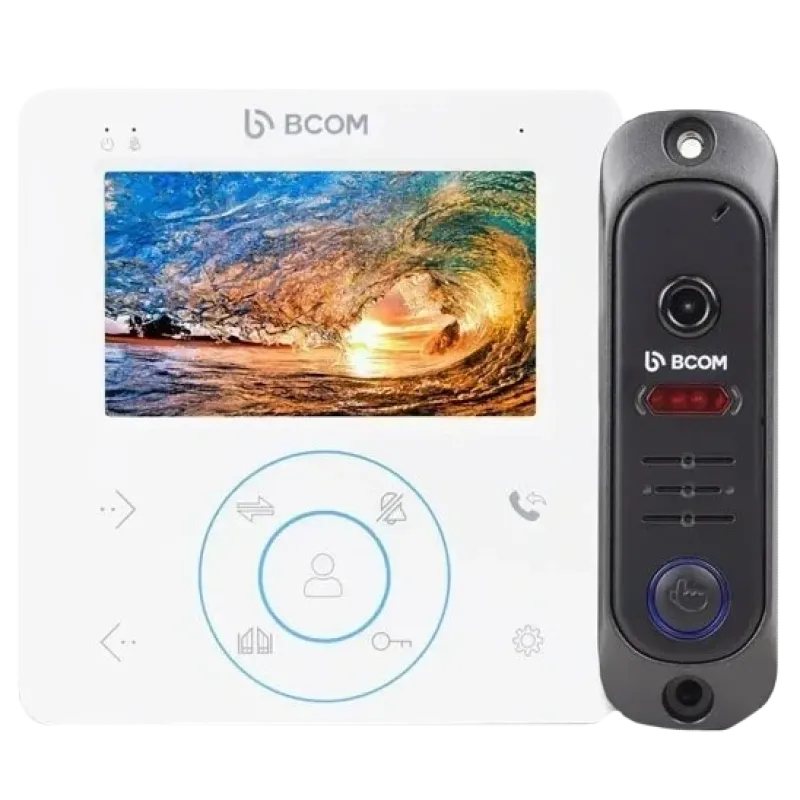 BCOM BD-480M White Kit Комплект видеодомофона