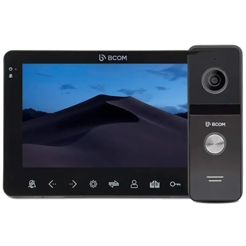 BCOM BD-780FHD Black Kit Комплект видеодомофона
