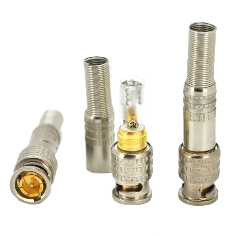 GOLD Corton BOX Q100 Разъем BNC-M – с пружиной под кабель и наконечником под винт для фиксации центральной жилы