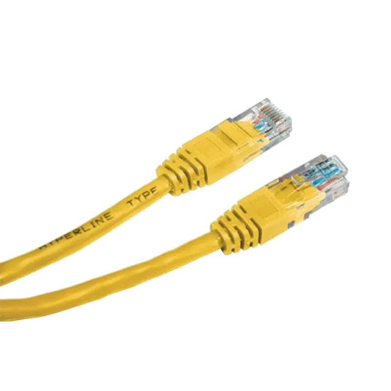 Патч-корд  E-server UTP,  0.5 м, кат. 5e жовтий