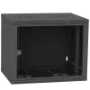 IPCOM 12U 600x450 Шкаф телекоммуникационный двери стекло (черный)