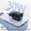 Choetech PD5012 mini Black PD30W GAN A+C Адаптер