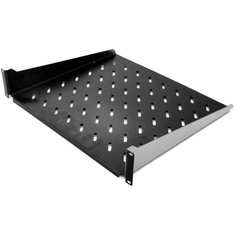 19" 2U 450мм Полиця консольна чорна