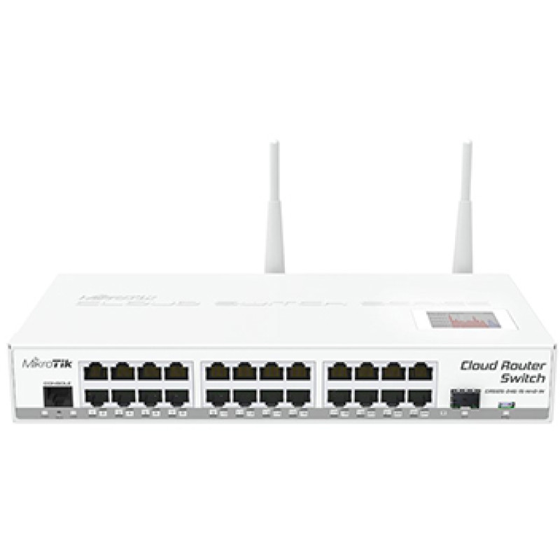 MikroTik CRS125-24G-1S-2HnD-IN 24-портовый управляемый Cloud коммутатор с Wi-Fi