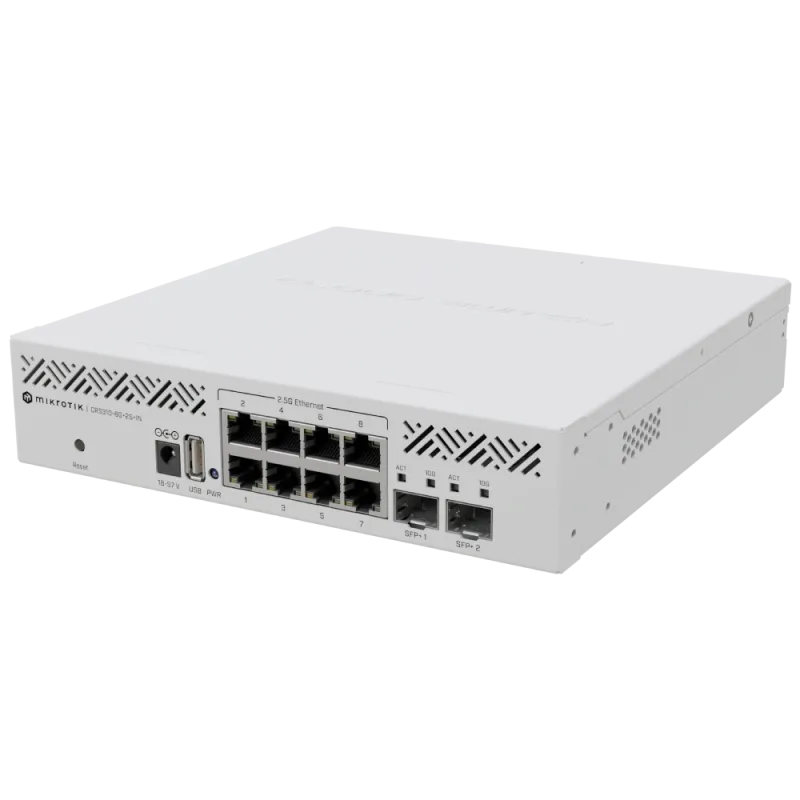 MikroTik CRS310-8G+2S+IN Коммутатор 8 портов управляемый