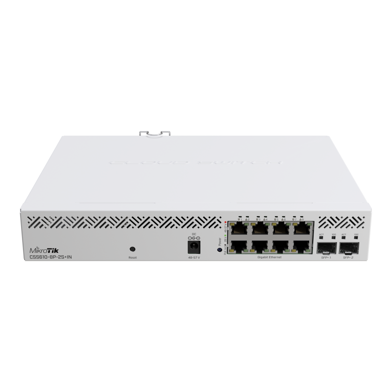 MikroTik CSS610-8P-2S+IN PoE Комутатор 8 портів керований