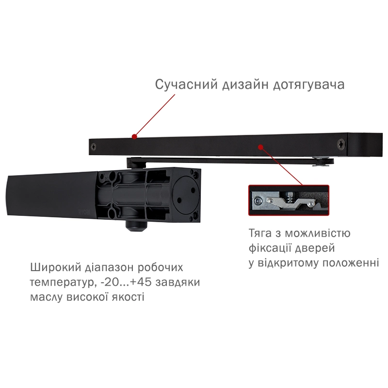 RYOBI 1200 D-1200T BLACK Доводчик