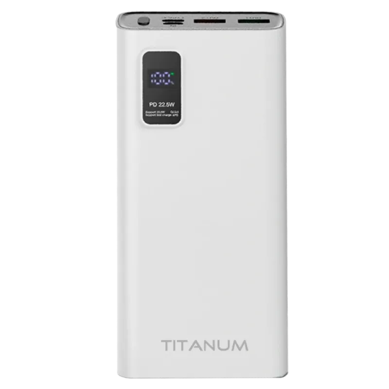 TITANUM 727S White 20 000 мА•ч Повербанк