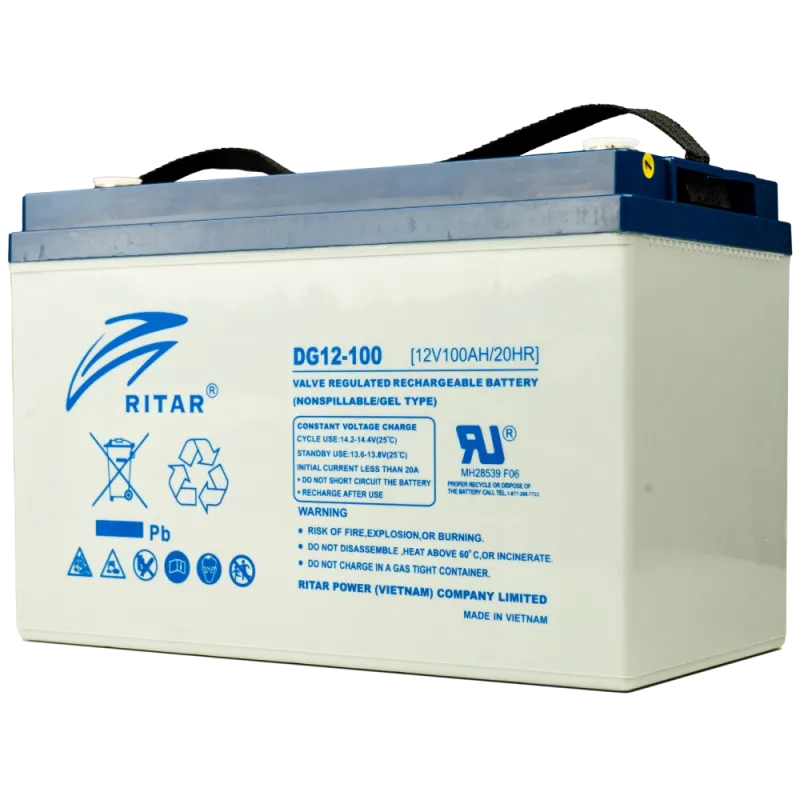 Ritar DG12-100 100А•ч 12В гелевая Свинцово-кислотная аккумуляторная батарея