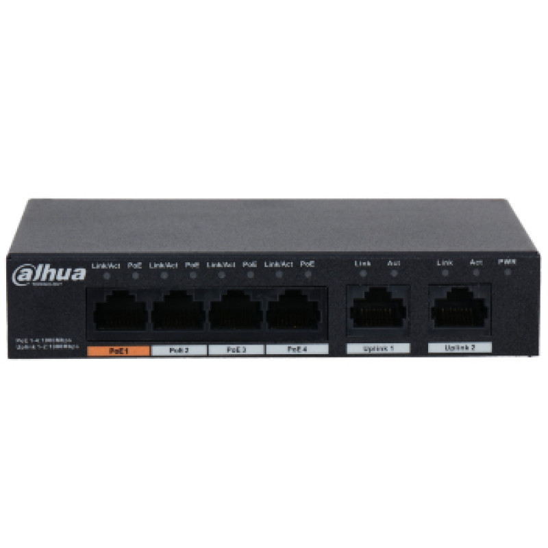 DH-PFS3006-4GT-60 4-портовый РоЕ коммутатор