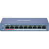 Hikvision DS-3E0109P-E/M(B) POE Комутатор 8 портів некерований