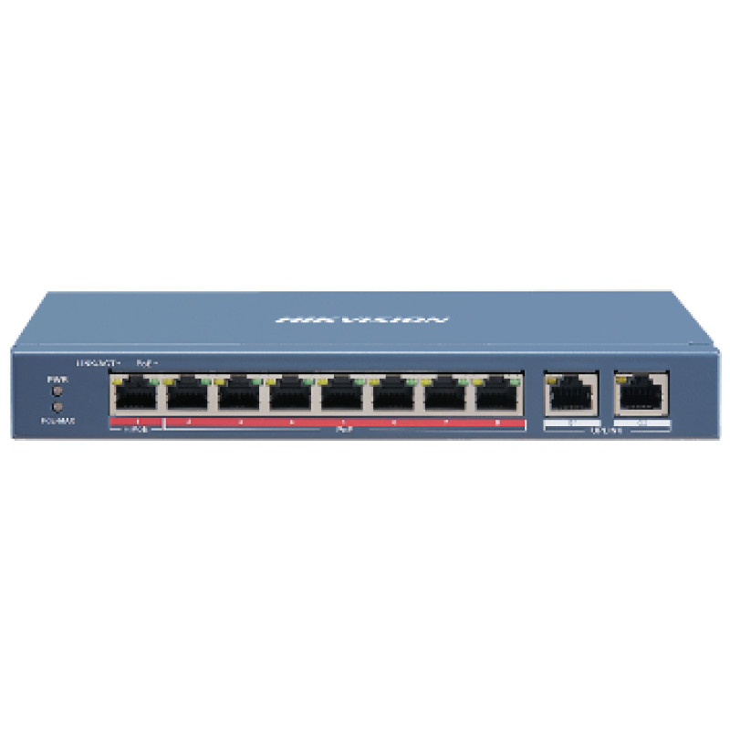 Hikvision DS-3E0310HP-E POE Коммутатор 8 портов неуправляемый