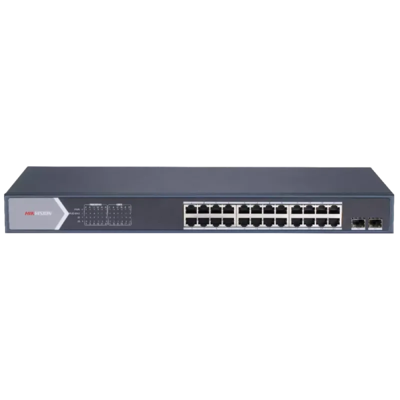 Hikvision DS-3E1526P-SI PoE Комутатор 24 порти керований