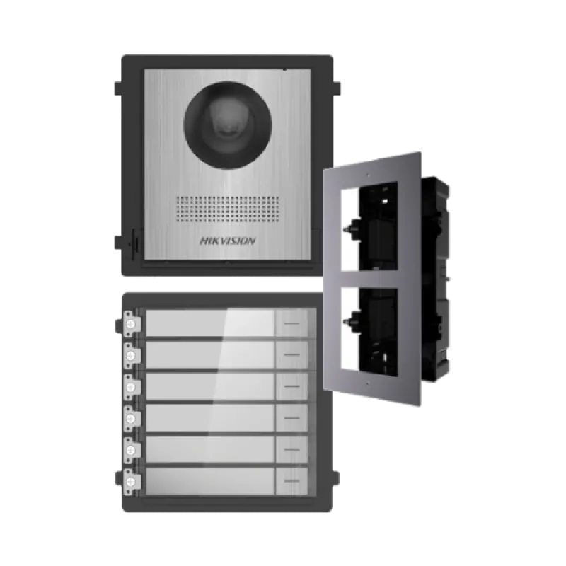 DS-KD8003-IME1NS + DS-KD-ACF2/Plastic + DS-KD-KK/S Комплект модулів Hikvision