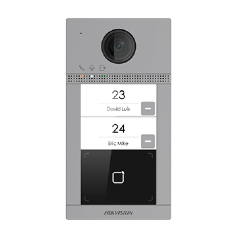 DS-KV8213-WME1(B) 2 Мп IP вызывная панель на 2 абонента c ИК подсветкой и Wi-Fi