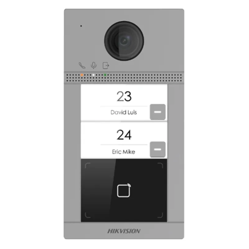 DS-KV8213-WME1/Flush(B) 2 Мп IP вызывная панель на 2 абонента c ИК подсветкой и Wi-Fi