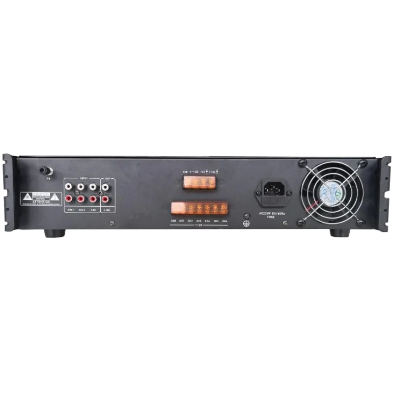 Hikvision DS-QAE0A240G1-VB6/EU 240 Вт 6-зонный Аналоговый усилитель