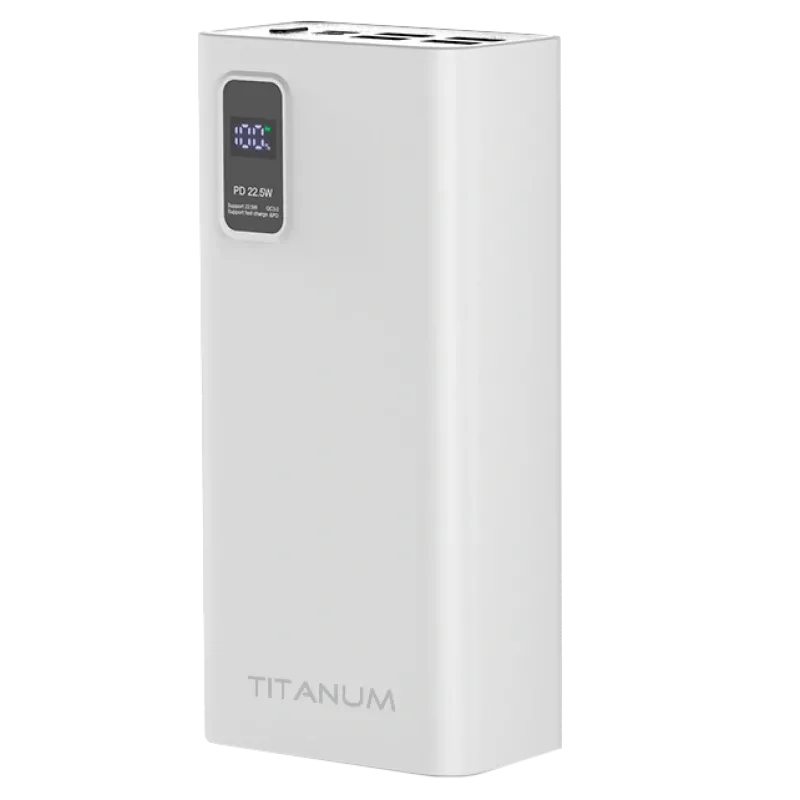 TITANUM 728S 30000mAh 22.5W White Повербанк