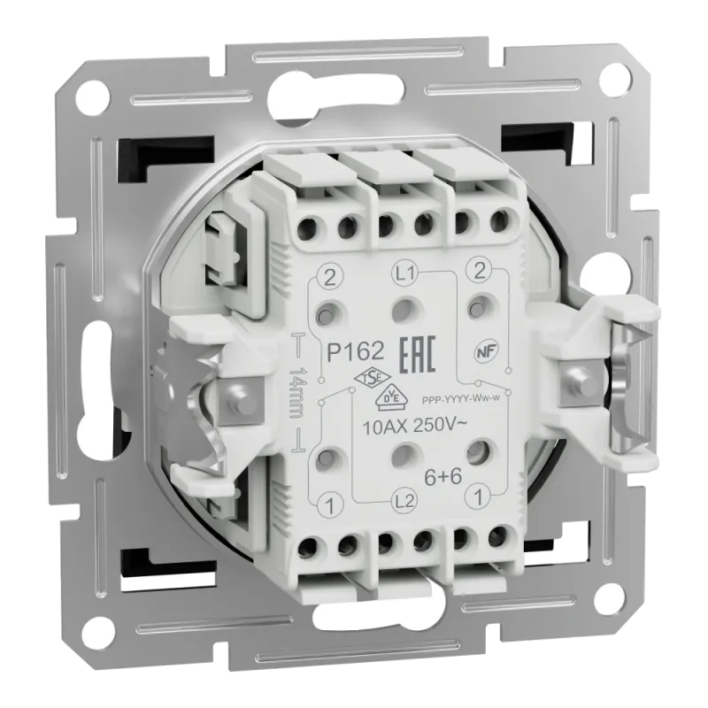 Schneider Electric Asfora EPH0600171 Перемикач двоклавішний
