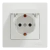 Schneider Electric ASFORA EPH3100121 Розетка одинарная с заземлением и крышкой