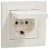 Schneider Electric Asfora EPH3100123 Розетка із кришкою, із заземленням