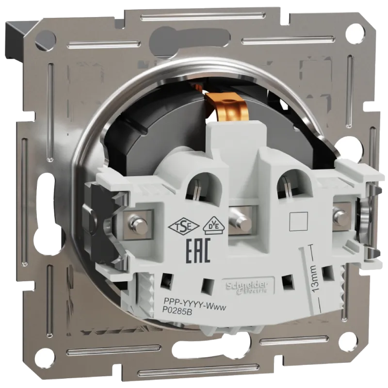 Schneider Electric Asfora EPH3100171 Розетка антрацит
