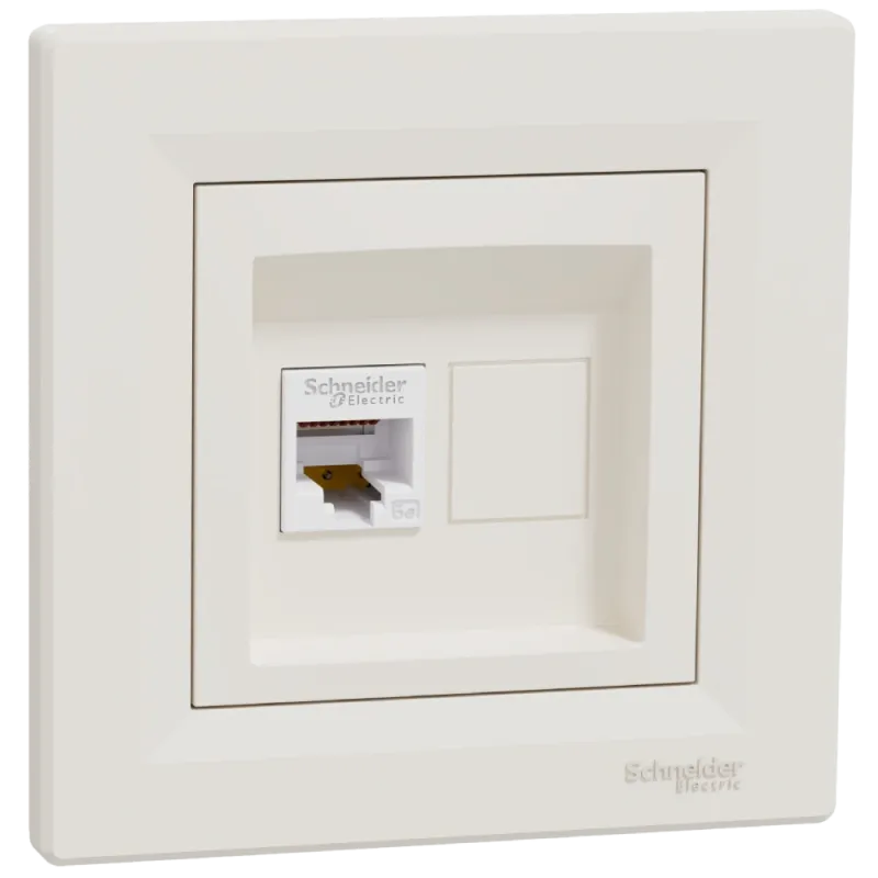 Schneider Electric Asfora EPH4300123 РОЗЕТКА КОМПЬЮТЕРНАЯ RJ45 UTP КАТ. 5Е