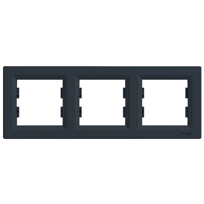 Schneider Asfora (EPH5800371) Рамка 3-я антрацит горизонтальная