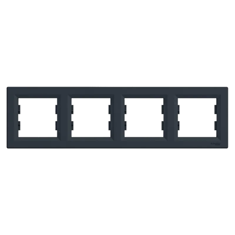 Schneider Electric EPH5800471 Asfora Рамка 4 поста антрацит горизонтальна