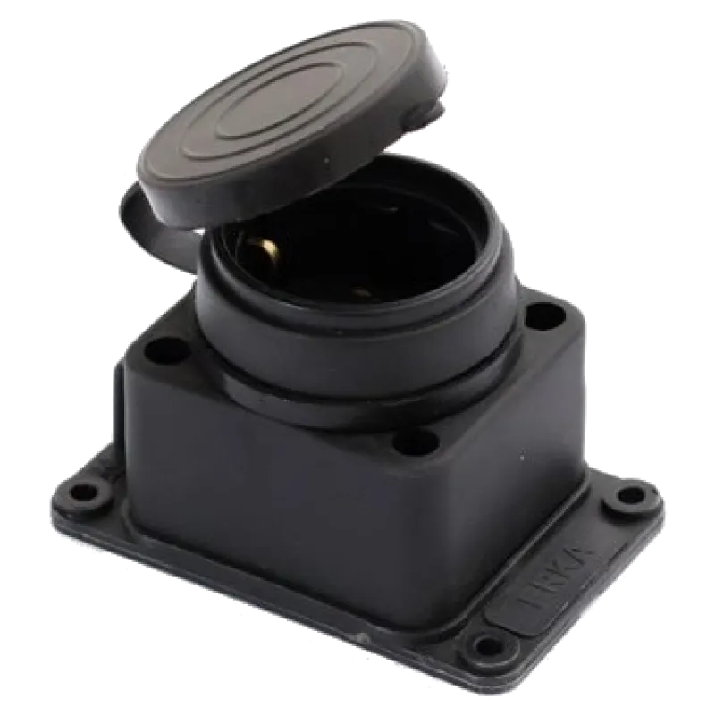 ERKA 6001 Колодка одинарная с заглушкой 1*16 (каучук)