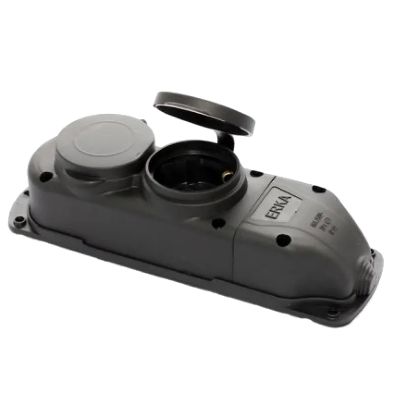 ERKA 6002 Колодка подвійна із заглушкою 2*16 (каучук)
