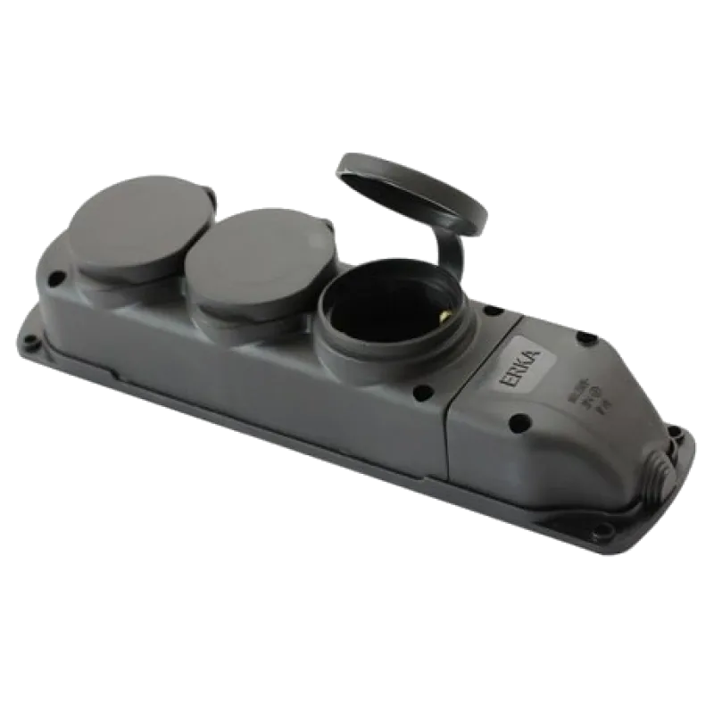 ERKA 6003 Колодка потрійна із заглушкою 3*16 (каучук)