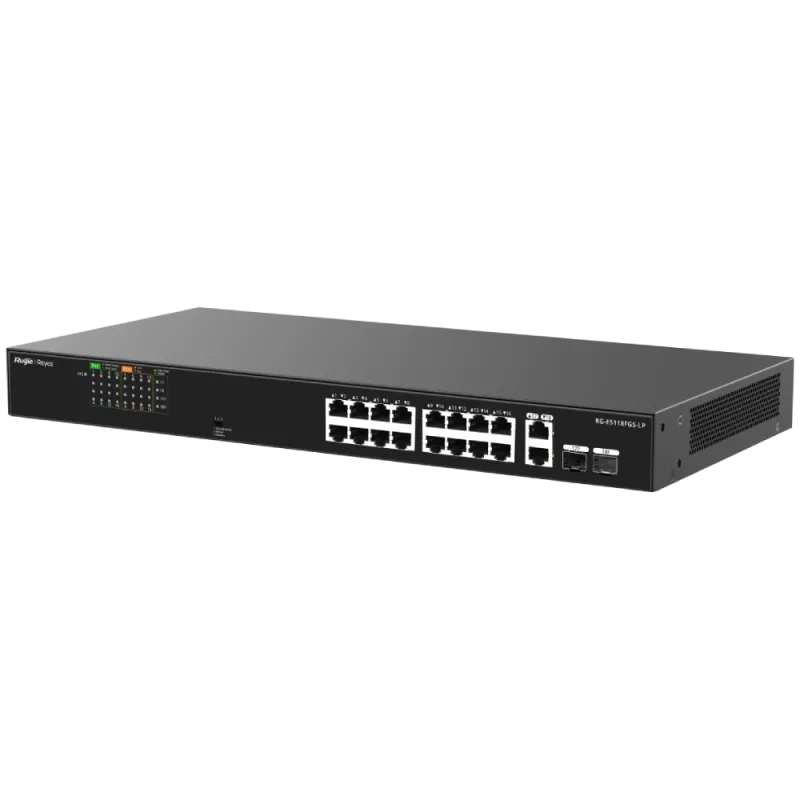 Ruijie Reyee RG-ES118FGS-LP PoE Комутатор 18 портів некерований