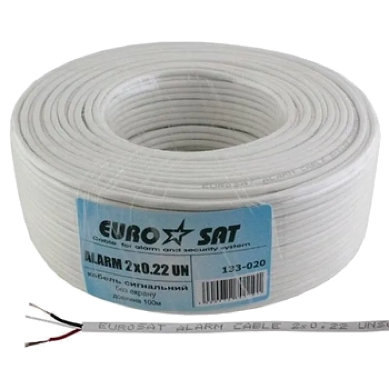 EUROSAT 10x0.22 CU Кабель (бух 100м)