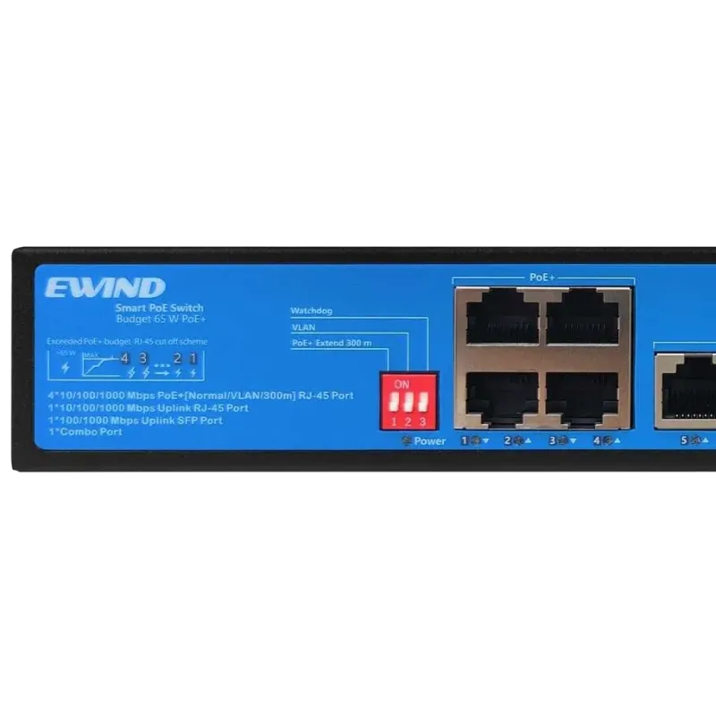 Ewind EW-S1907CG-AP PoE Комутатор 7 портів некерований