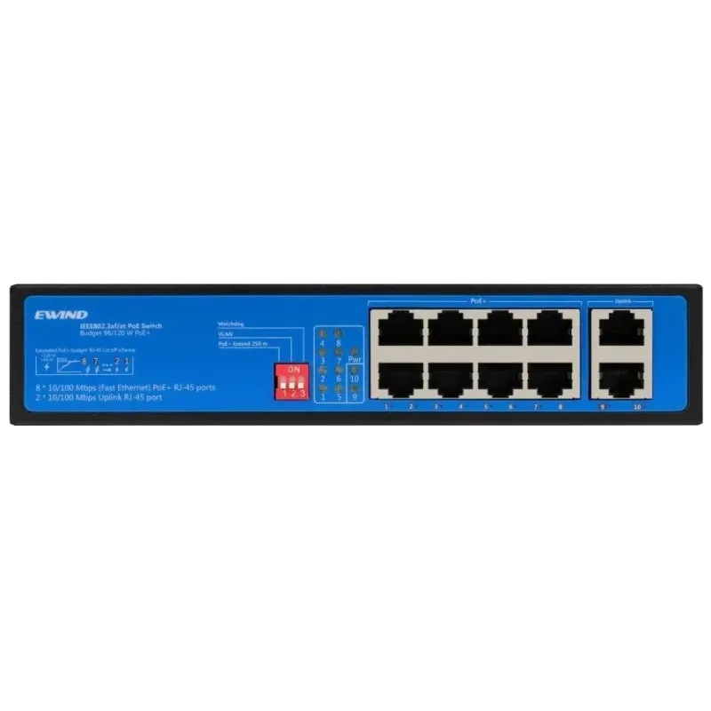 Ewind EW-S1910CF-AP PoE Коммутатор 10 портов неуправляемый