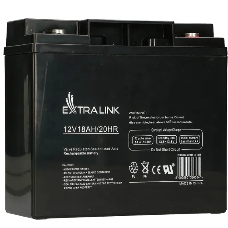 Extralink AGM 12V 18 Ah Акумулятор