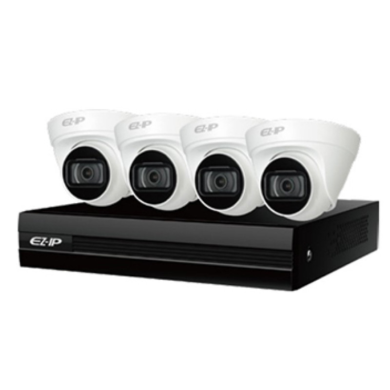 EZIP-KIT/NVR1B04HC-4P/E/4-T1B20 Комплект відеоспостереження Dahua