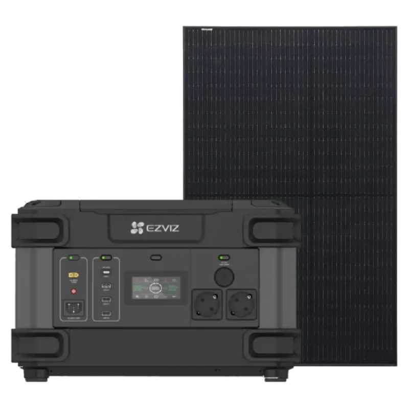 Ezviz CS-PS1300 (CN066)(FR) + Risen Solar RSM40-8-400MB Full Black Система автономного живлення однофазна