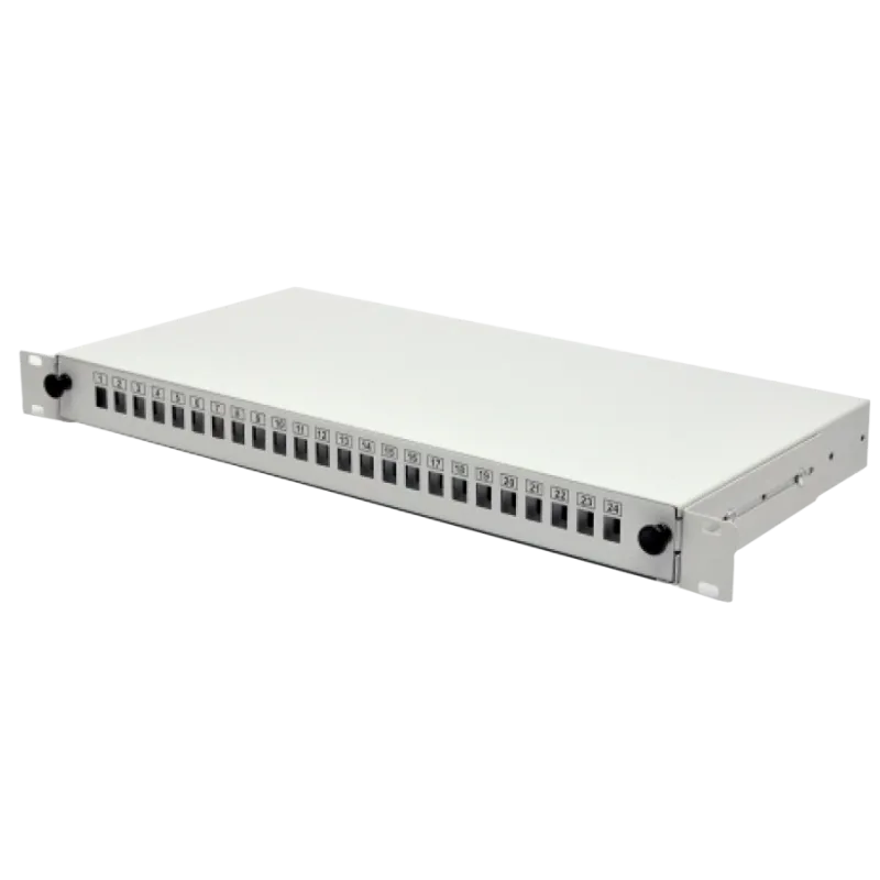 SC-Simpl./LC-Dupl./E2000 Патч-панель 24 порта 2xPG13.5 и 2xPG11, 1U