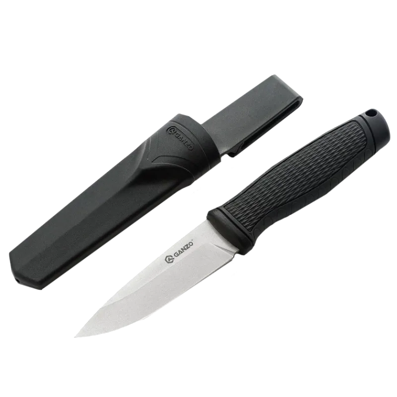 Ganzo G806-BK Нож черный с ножнами