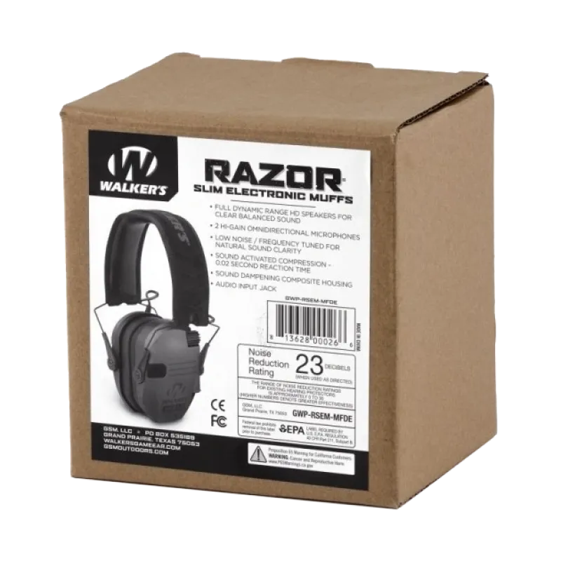 Walkers Razor Flat Dark Earth (GWP-RSEM-FDE) Наушники
