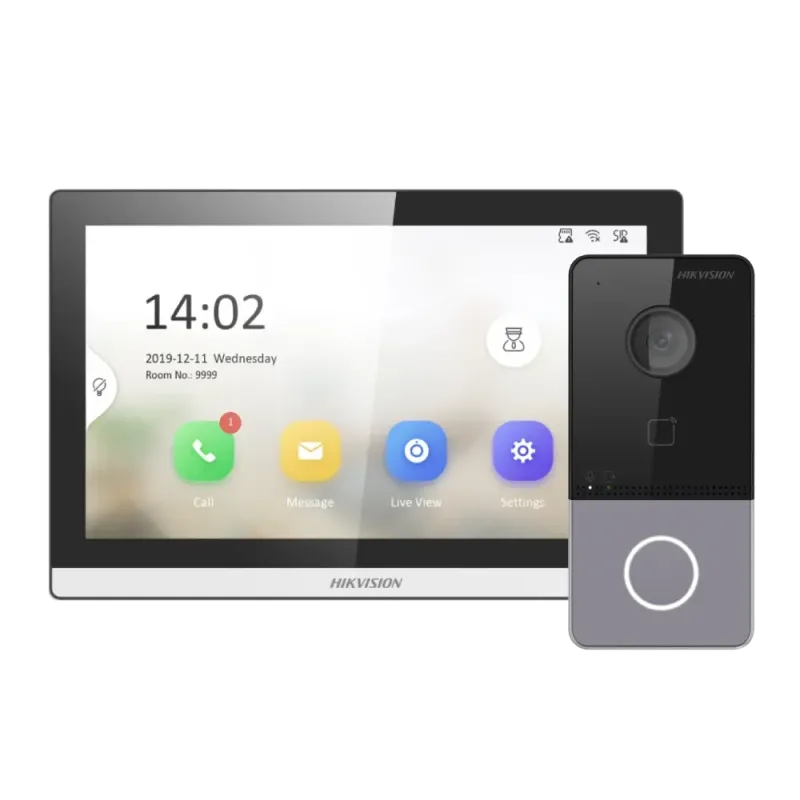 Hikvision WI-FI DS-KV6113-WPE1(C)+ DS-KH6350-WТE1 "Стандарт" Комплект видеодомофона