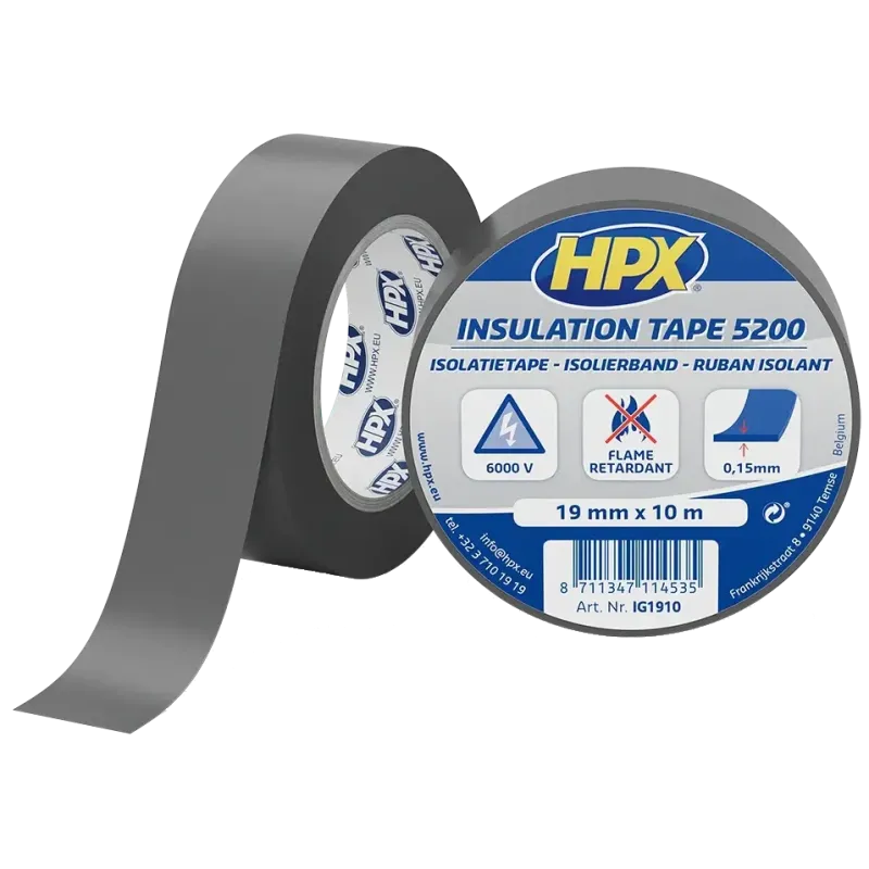 HPX IG1910 HPX5200 19мм х 10м Стрічка ПВХ ізоляційна