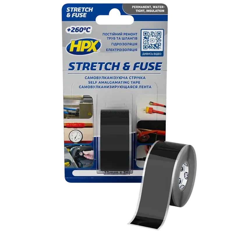 HPX SZ2503 Stretch&Fuse 25мм х 3м Лента силиконовая вулканизирующая