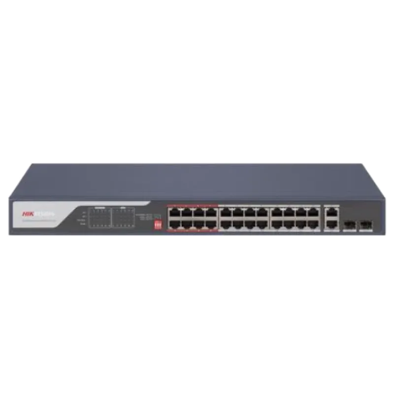 Hikvision DS-3E0326P-E(C) PoE Коммутатор 24 порта неуправляемый