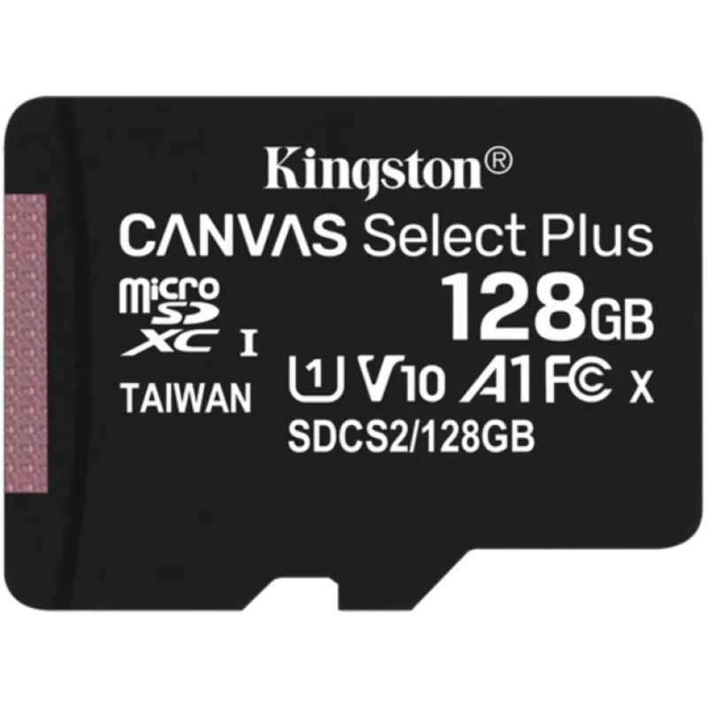 Kingston microSD 128GB C10 UHS-I R100MB/s + SD Карта пам'яті