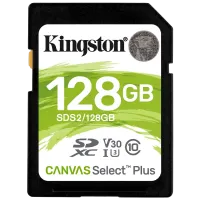 Kingston 128GB SDXC Canvas Select Plus 100R C10 UHS-I U3 V30 Модуль флэш-памяти